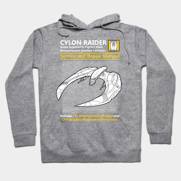 Cylon Raider Service and Repair Manual Hoodie by adho1982